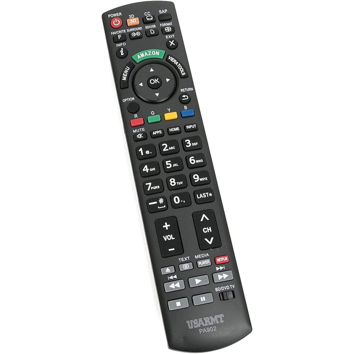 Young New PA902 Remote Control Fits for Panasonic TV Blu-ray Player EUR7627Z20 N2QAYB000706 N2QAYB000100 N2QAYB000221 N2QAYB000570 N2QAYB000703