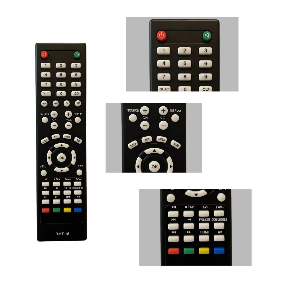 New RMT-15 Replacement Remote fit for Westinghouse TV VR-3730 VR-6025Z VR-5535Z VR-3226 VR-3235 LD-4070Z LD-4055 LD-4065 LD-4080 LD-558 EW24T7EW EW24T8FW CW37T6DW CW46T6DW CW46T9FW CW26S3CW