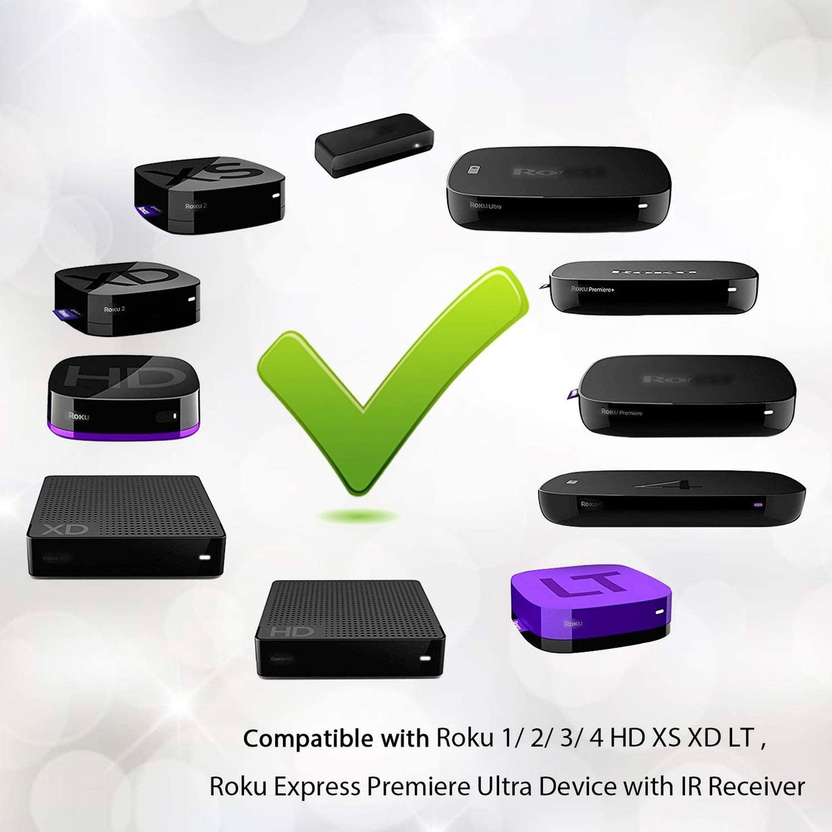 New Replaced Remote Control Fit for Roku Streaming Box, for Roku 1/2/3/4 (HD,LT,XS,XD),Do Not Work with Roku Streaming Stick, Roku TV and Roku Game