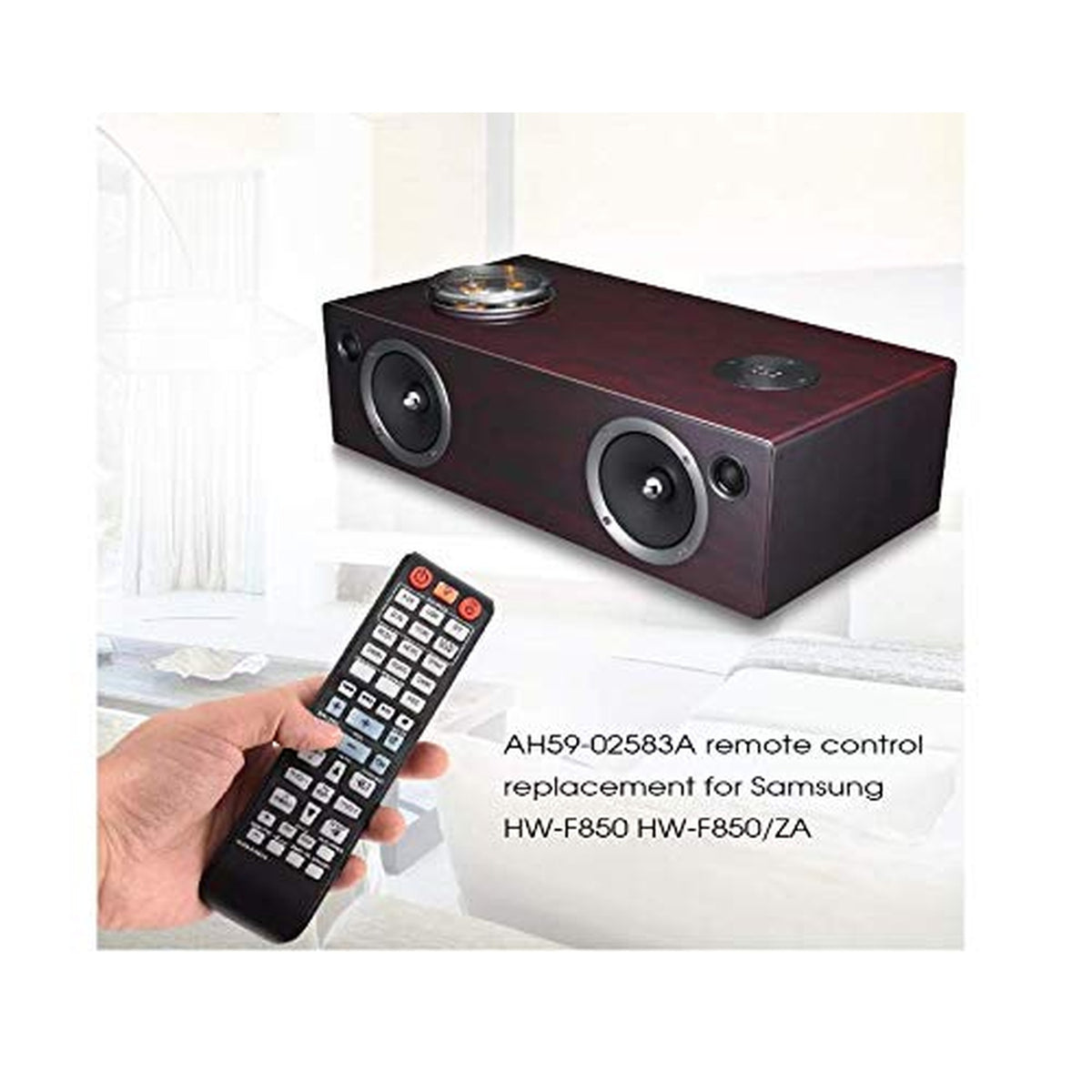 New AH59-02583A Replaced Remote fit for Samsung Sound Bar HW-F850 HW-F850/ZA HWF850 HWF850/ZA HW-F850-ZA Active Speaker System