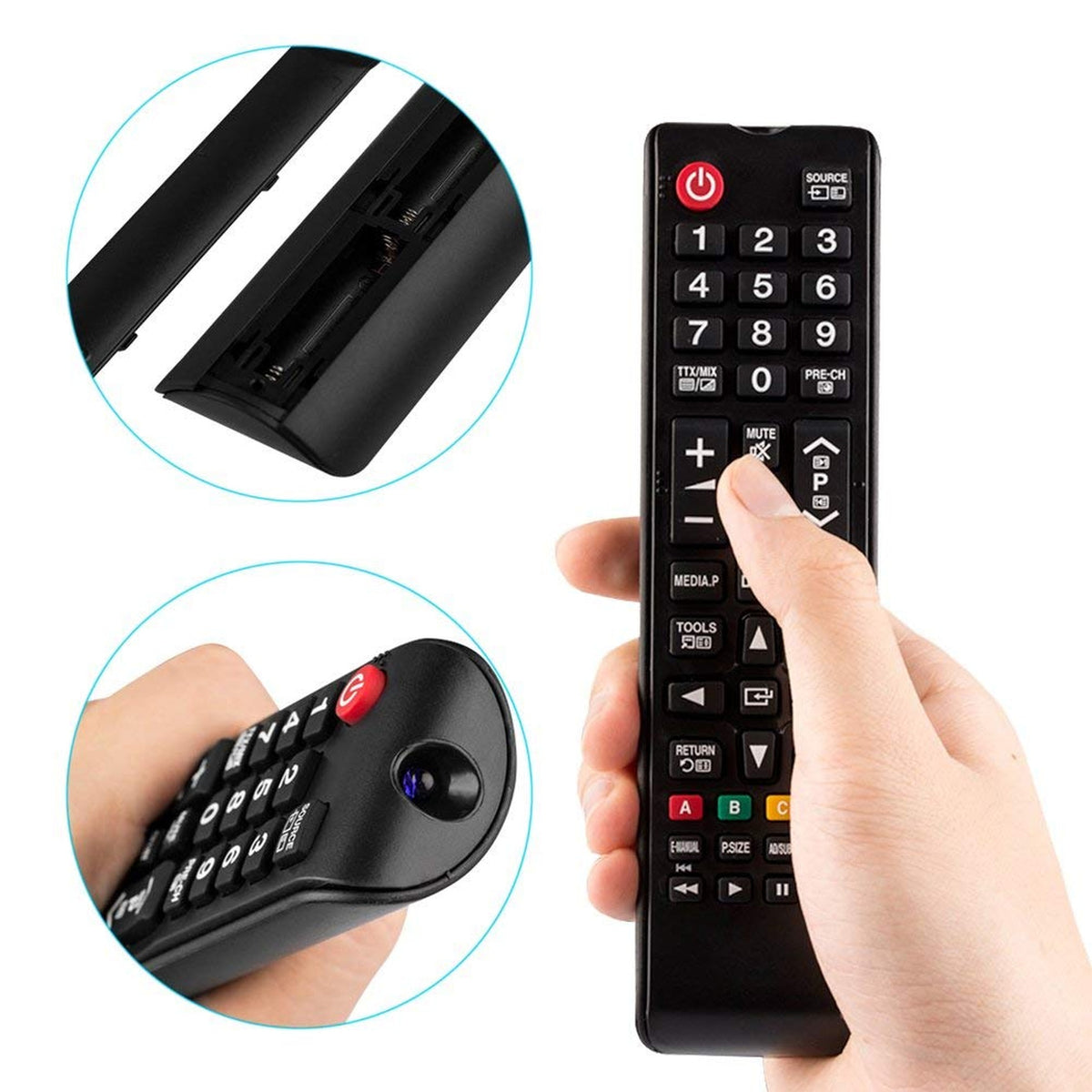 Young BN59-01199F TV Remote Control for Samsung TV UN60J6200AF UN60J6200AFXZA UN60J620DAF UN60J620DAFXZA UN60JU6400F UN60JU6400FXZA UN50J6200AF UN43JU640DF