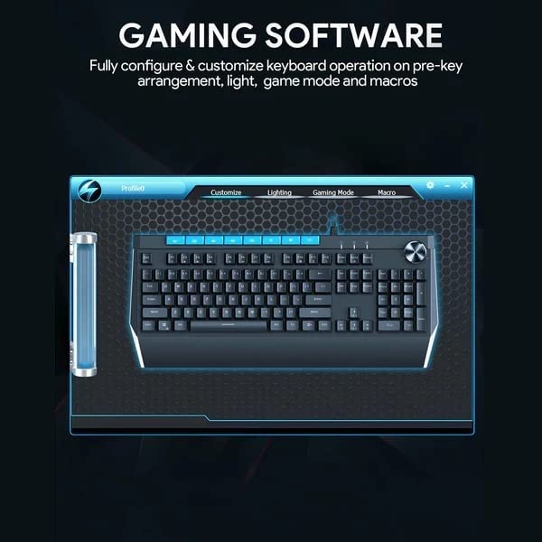 KM-G17 Mechanical Keyboard Blue Switches 104key with Volume Control Button