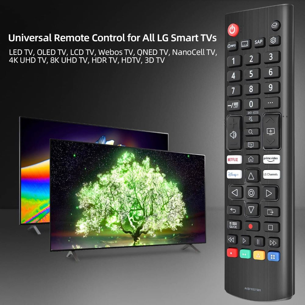 AKB76037601 Replaced LG Remote with Disney Button fit for LG Smart TV 32LM577BZUA 43UP7670PUC 55UP8000PUR 65UP8000PUR 75UP7670PUB 49UM7300PUA 60UM6900PUA 50UP8000PUR