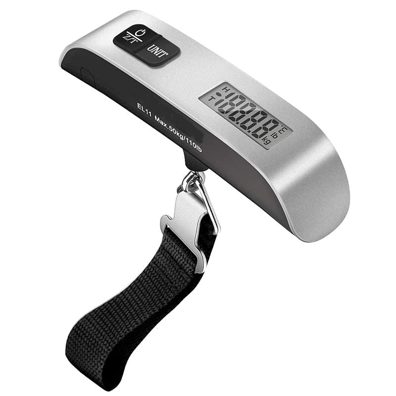 Luggage Scale, Digital Portable Handheld Suitcase Weight for Travel with Rubber Paint, Temperature Sensor, 110 Pounds, Battery Included