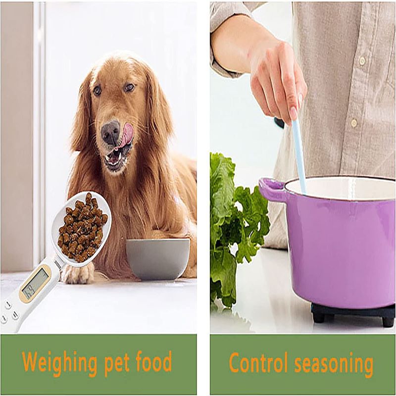 Digital Food Spoon Scale, 500g/0.1g Electronic Kitchen Measuring Spoon Scale, Hi-Def LCD Semen Display, Accurately Precise Digital Kitchen Gram Scale
