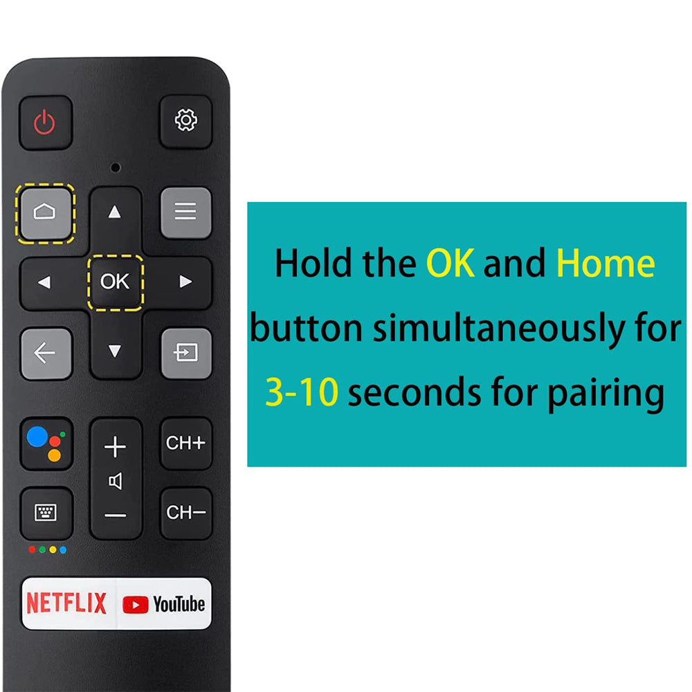 New Remote Control RC802V FNR1 fit for TCL TV 40S334 50S434 55S434 75S434 40S330 70S430 32S334 55S435 50S435 43S43432S6500A 65P8S 65P8 55P8S 49S6800FS 49S6800 32S6500S 32S6800S 32S6510S 32A325 32A323