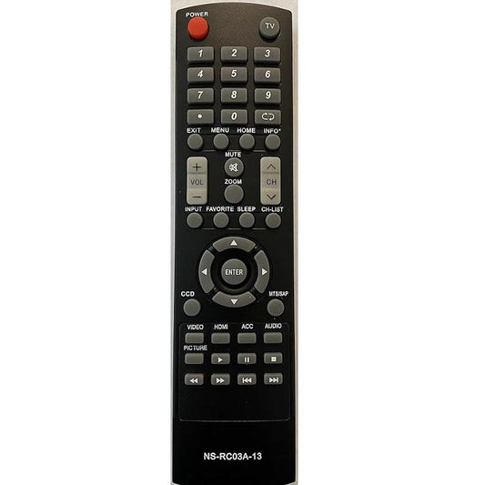 NS-RC03A-13 Replaced Remote fit for Insignia TV NS-46E340A13 NS-46E480A13A NS-55L260A13A NS-46E481A13 NS-19E310A13 NS-65D260A13 NS-55E480A13A NS-32E440A13 NS-42E470A13 NS-42E480A13 NS-46E480A13