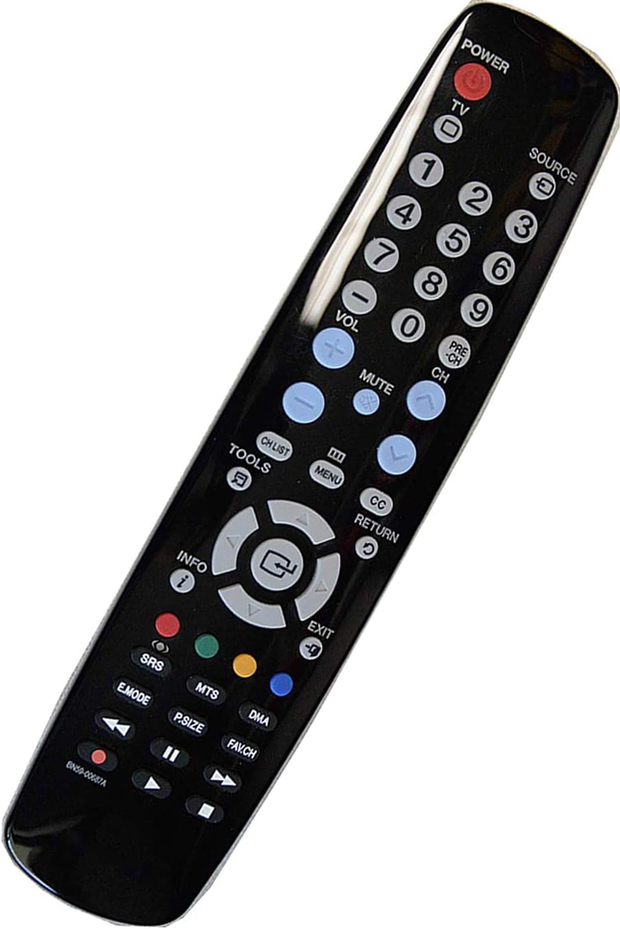 Samsung BN59-00687A Remote Control Compatible with Samsung TV LN32A450C1 LN32A540P2D LN37A450C1 LN37A450C1D LN37A450C1H LN40A450C1 LN40A500T1F LN46A500T1F PL42A450P1D PL50A450P1D PN42A450P1D PN50A450P1D