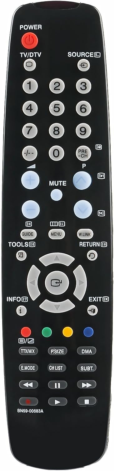 Samsung Remote Control for Models LN-S2651D LN-S2652D LN-S4092D LN-S3251D LN-S3252D LN-S4051D LN-S4052D LNS3251DX/XAA LNS4052DX LN-S4692D SP-S4223 HP-S4233 HP-S5033