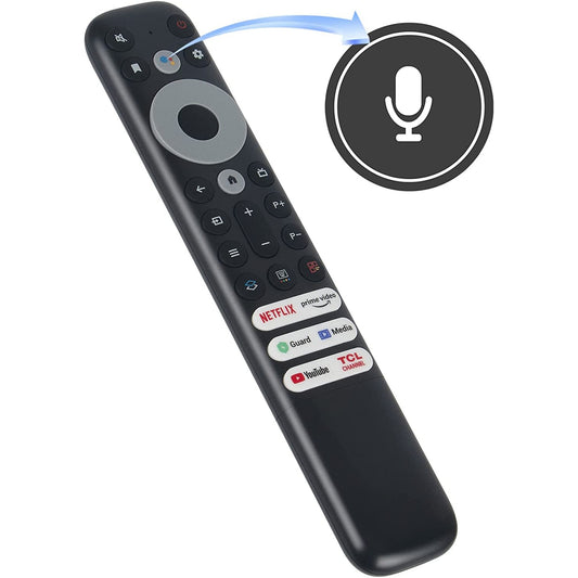 RC902V FMR1 Voice Replace Remote Control Compatible with TCL Android TV 40S330 32S330 43S434 50S434 55S434 65S434 70S430 75S434 43S446 50S446 50S546 55S446 55R646 55S546 65S446