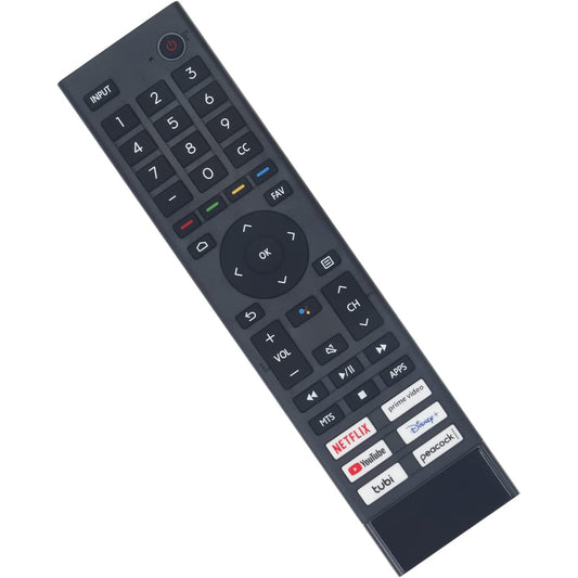 OEM ERF3J80H Replacement Smart TV Remote Fit for Hisense 4K UHD Android Smart TV 75A6G 70A6G 65A6G 60A6G 55A6G 50A6G 43A6G 55U68G 65U68G 55U6G 50U6G 65U6G 75U6G 50U68G 75U68G