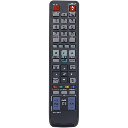 Generic AK59-00104R Replacement Blu-ray Remote Control for Samsung Bluray/DVD Player (AK5900104R)