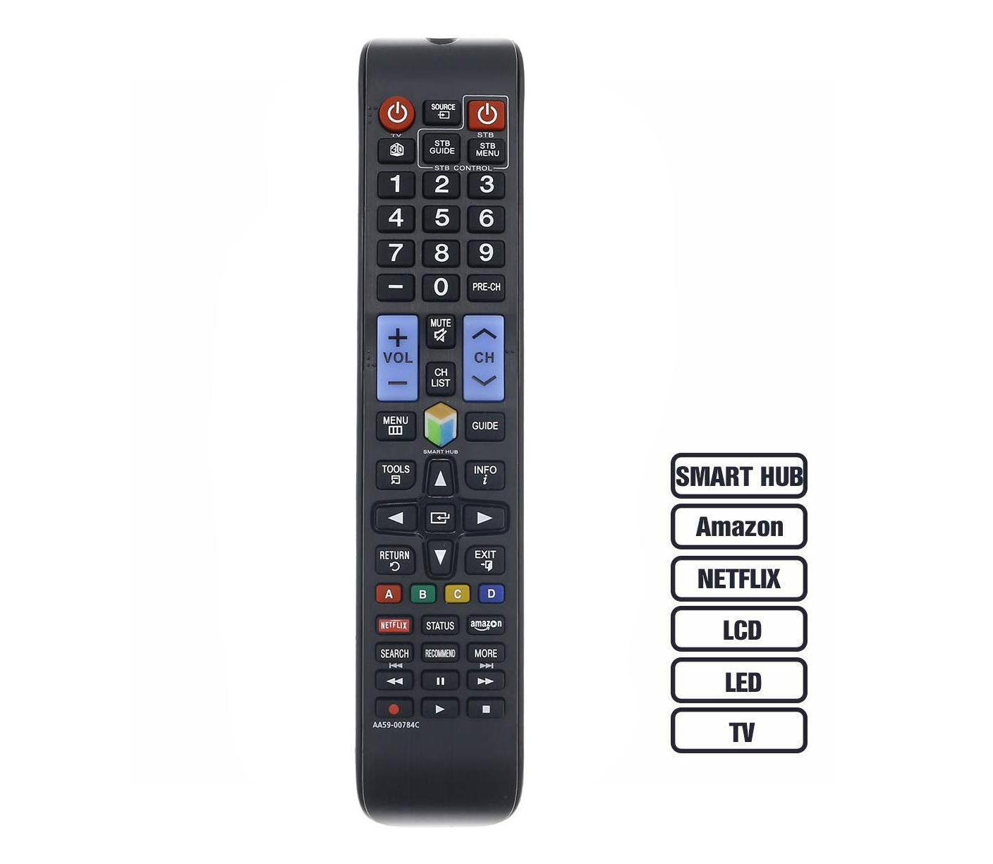 AA59-00784C Replacement TV Remote Control Sub AA59-00784A AA59-0784B BN59-01043A fit for Samsung UN65F6350A UN65F6350AF BN59-01043A UN55F9000 UN55F9000AF UN55F9000AFXZA UN55F9000AFX/ZA