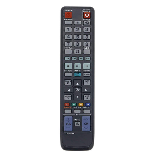 AK59-00104R Replacement Blu-ray Remote Control for Samsung Bluray/DVD Player BD-C6500 BD-C5500 BD-D6500/ZA BD-D6100C/ZA BD-P1580 BD-P1590M BD-P1595 BD-P1600 BD-C6800/XAA BD-C6600/XAA BD-C6900 BD-C5900