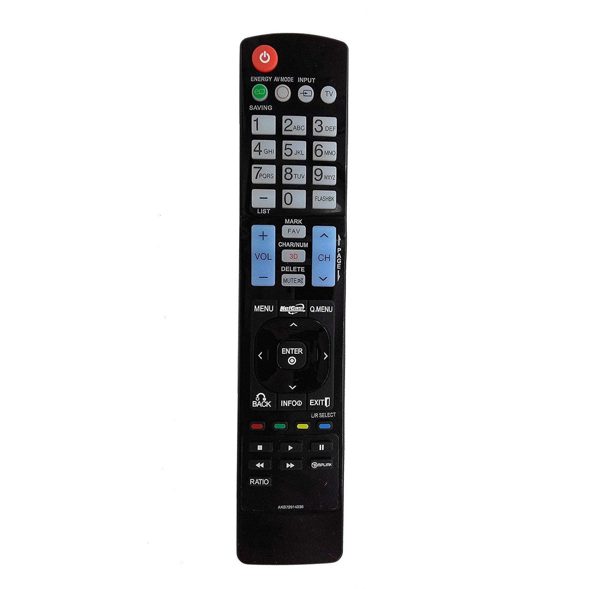 New AKB72914036 Replaced Remote Control fit for LG 3D LCD LED HDTV Smart TV 19LE5300 22LE5500 26LE5300 32LD520 37LE5300 42LD520 46LD550 47LE7300 52LD550 55LD520 60LD550
