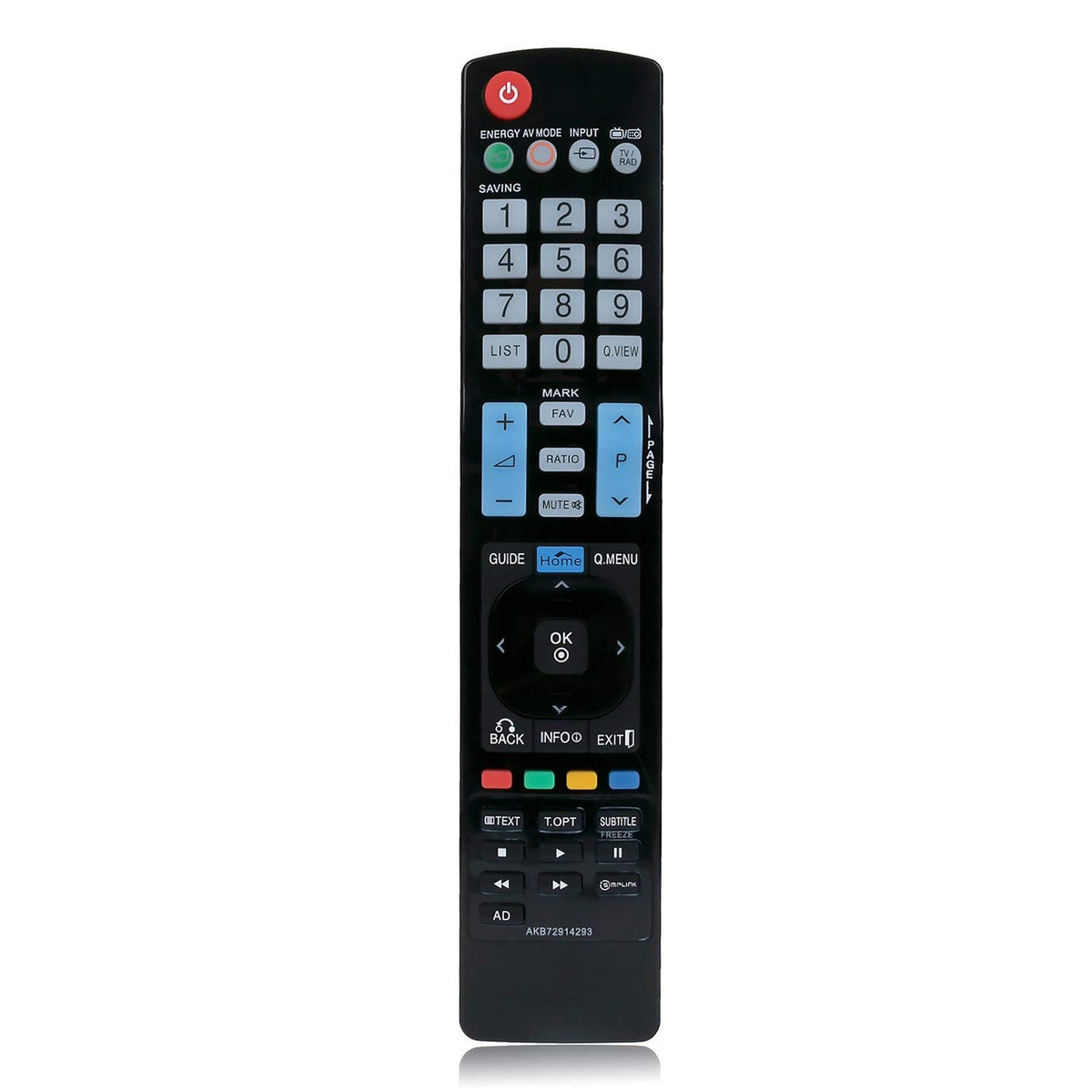 New AKB72914293 Replace Remote for LG LED LCD TV 42PT250-ZA 42PT250N-ZA 60PV250N-ZA 60PV250A-ZA 60PV250K-ZA 42PT351-ZC 42PT351A-ZC 42PT351N-ZC 42PT351K-ZC 42PT250A-ZA 42PT352-ZB 42PT352A-ZB
