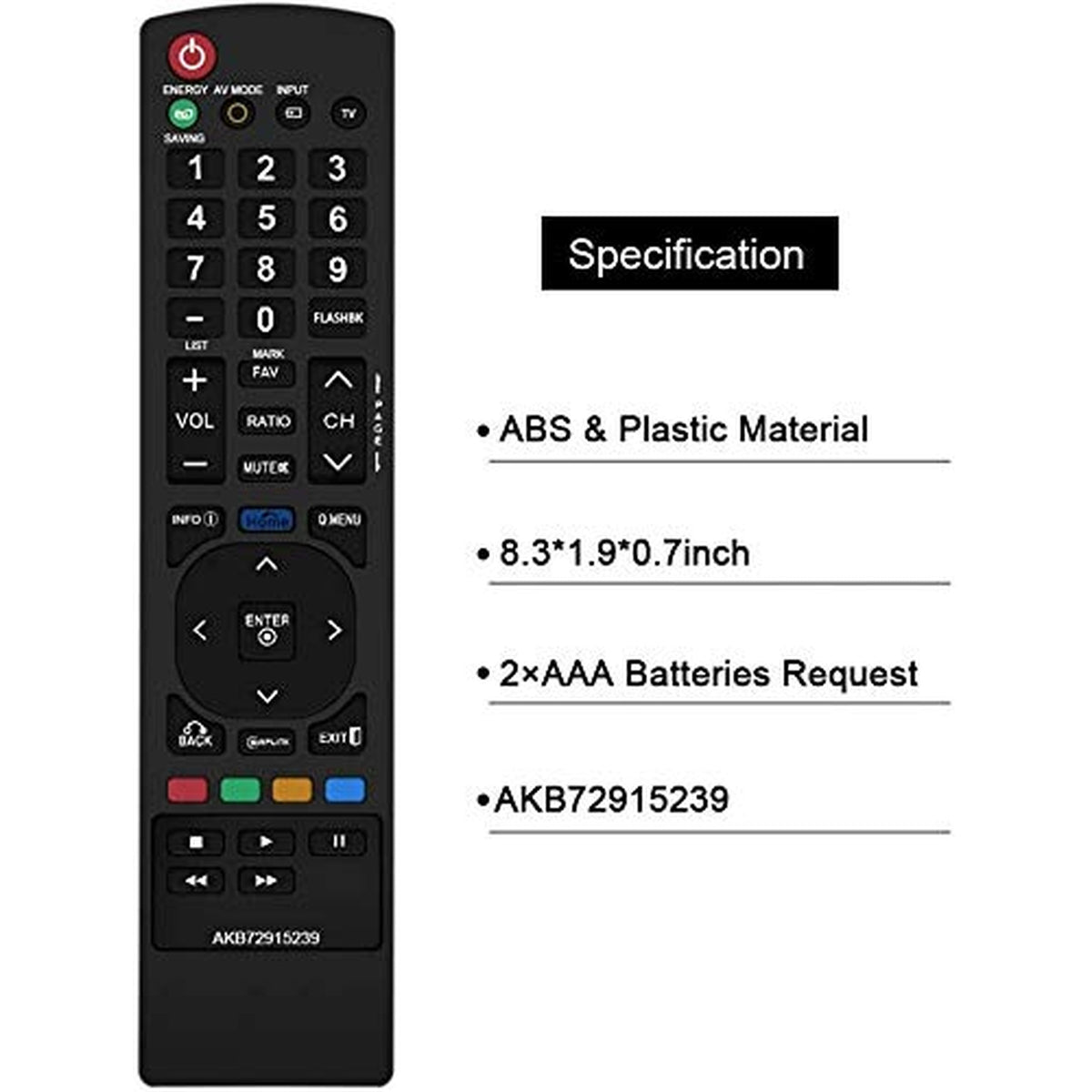 Young AKB72915239 Remote Control Compatible Replacement for LG LED LCD Plasma TV, Applicable 22LV2500 22LV2500 26LV2500 32LK330 32LK450 32LV2500 32LV350