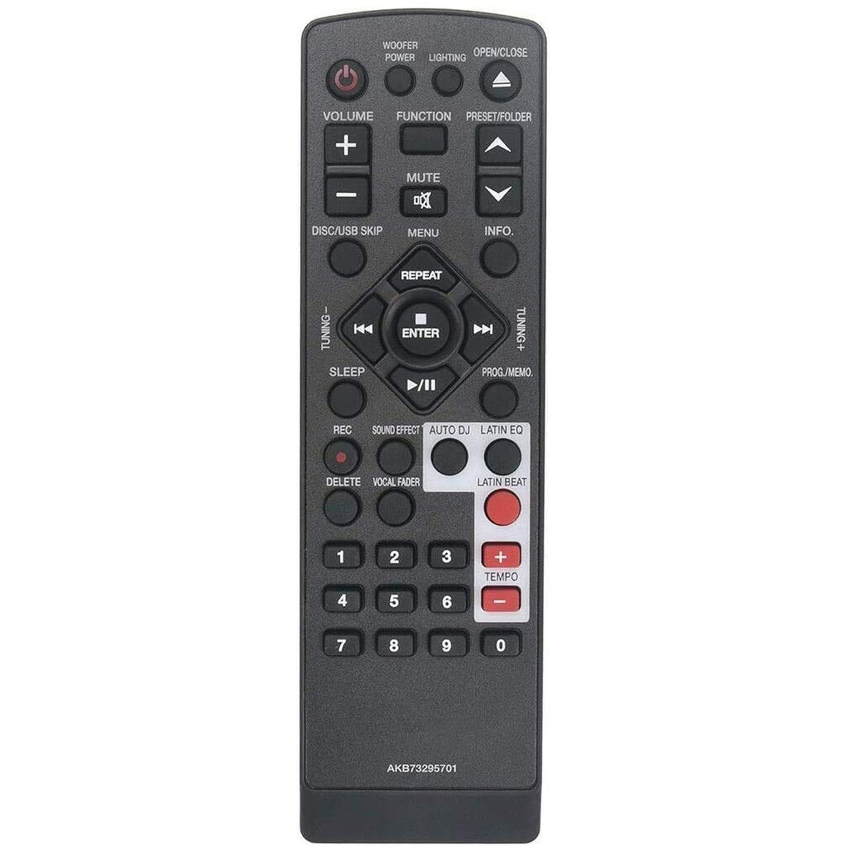 New AKB73295701 Remote for LG KSM1506 KSS1506F KSS1506S KSS1506W Mini Hi-Fi System