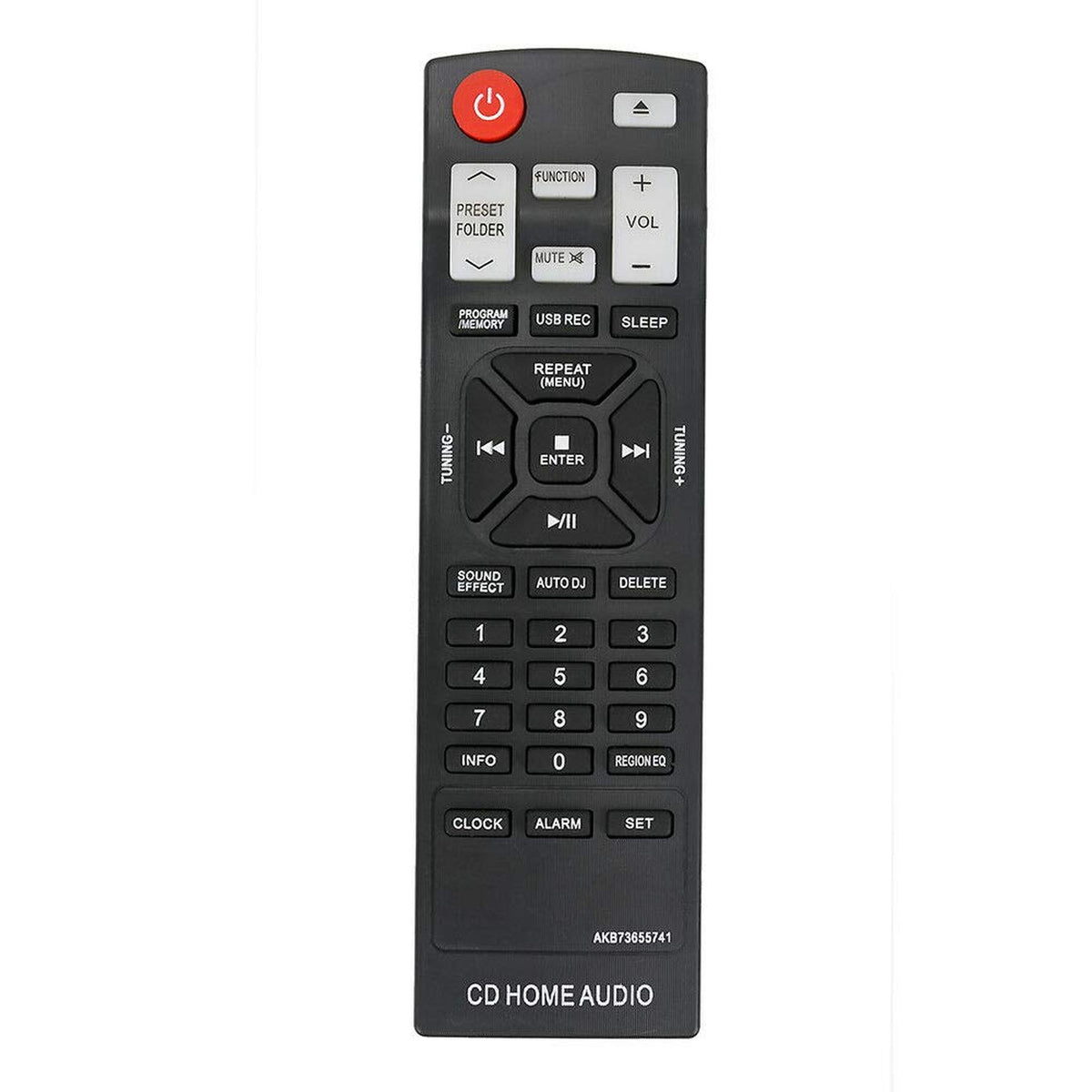 New Replacement Remote AKB73655741 for CD Home Audio Mini Hi-Fi System LG CM4550 CMS4550W CM4350