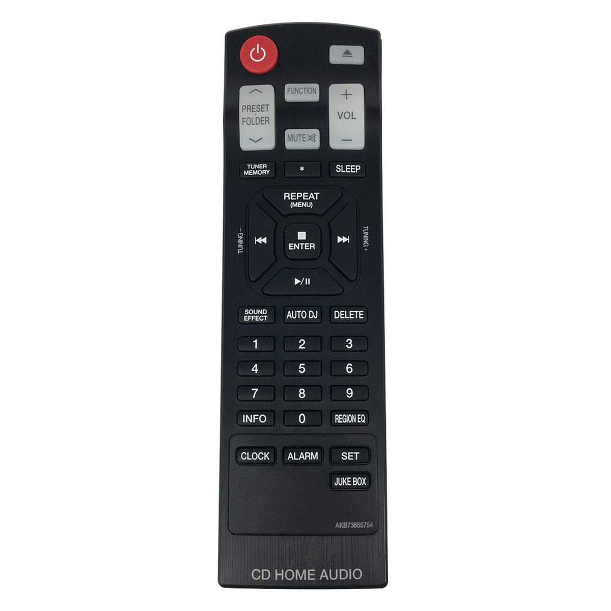 New Replacement Remote AKB73655754 for LG CD Home Audio System CM8440 CMS8440F CMS8440W CM8340