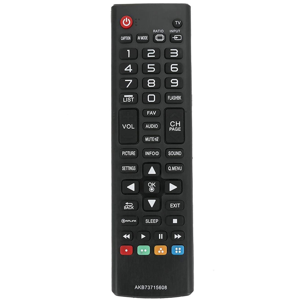 New AKB73715608 Replacement TV Remote for LG 39LN5300 32LN530B 42LN5300 42LN5400 50LN5400 47LN5400 55LN5400 50LN5200 32LN5300 50LN5100 47LN5200 55LN5200 50PN4500 50PN6500