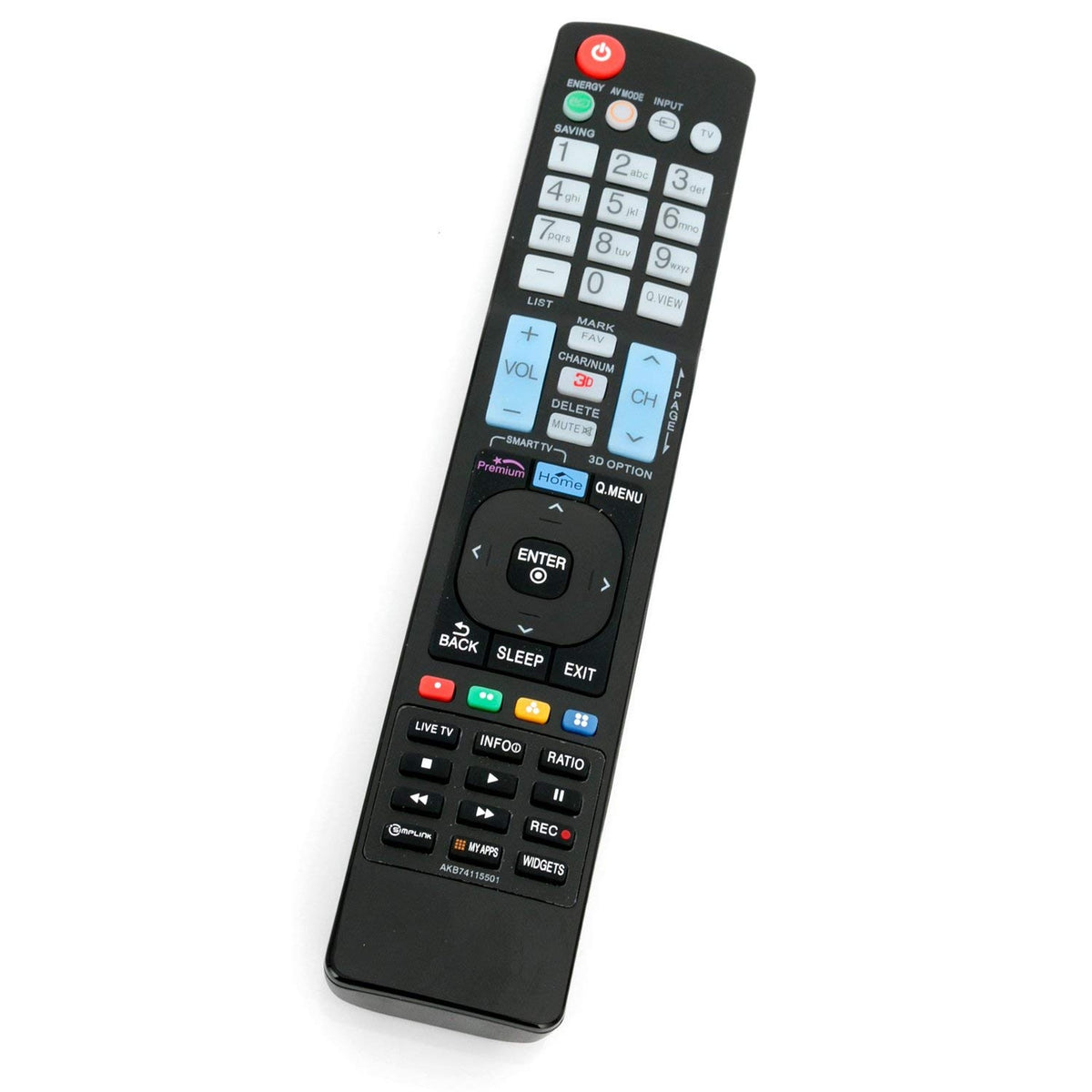 New AKB74115501 Replacement Remote Control fit for LG LCD LED TV HDTV 55LE5500 55LS4500UD 47LV5500UA 42LA6200UA 22LG30UA 19LF10 19LF10C 32LD325HUA 32LD330HUA 32LD333HUA