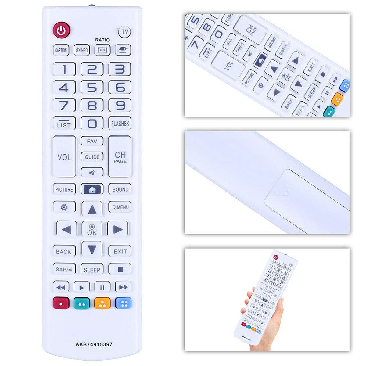 Young AKB74915397 Replaced Remote fit for LG 65UH615A 49UH610A 65UH6150 50UH6300 65UH6550 43UH7500 60UH7500 60UH7700 65UH9500 75UH8500 86UH9500 OLED65E7 OLED55E7P 43LF5900 43UF6800 60UF8500 55UF8400