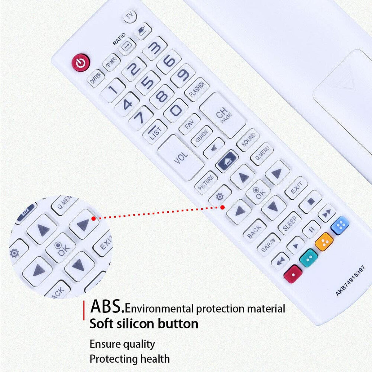 Young AKB74915397 Replaced Remote fit for LG 65UH615A 49UH610A 65UH6150 50UH6300 65UH6550 43UH7500 60UH7500 60UH7700 65UH9500 75UH8500 86UH9500 OLED65E7 OLED55E7P 43LF5900 43UF6800 60UF8500 55UF8400