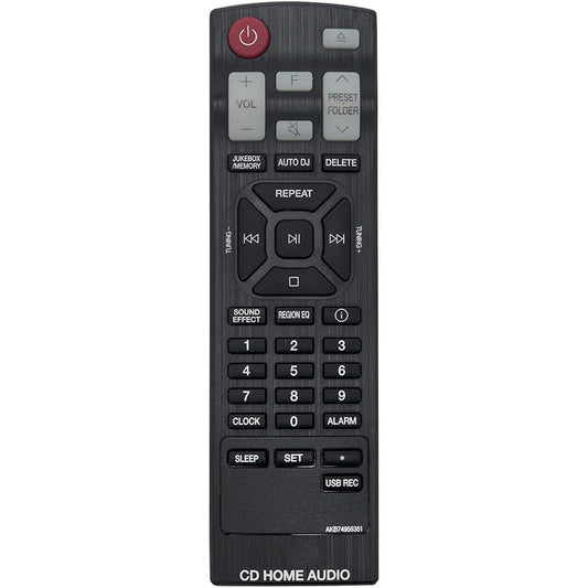 New AKB74955351 Replaced Remote Control Compatible with LG CD Home Audio Mini Hi-Fi System CK43 CKS43F CK56 CKS57F