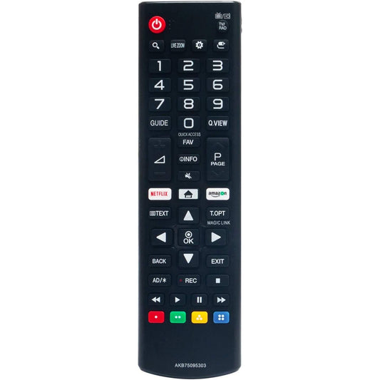 New AKB75095303 Replacement Remote Control fit for LG Smart LCD LED TV with Netflix Amazon App Keys 32LJ550D 32LJ550U 32LJ550Z 32LJ550D-TA 32LJ550U-TA 32LJ550Z-TA