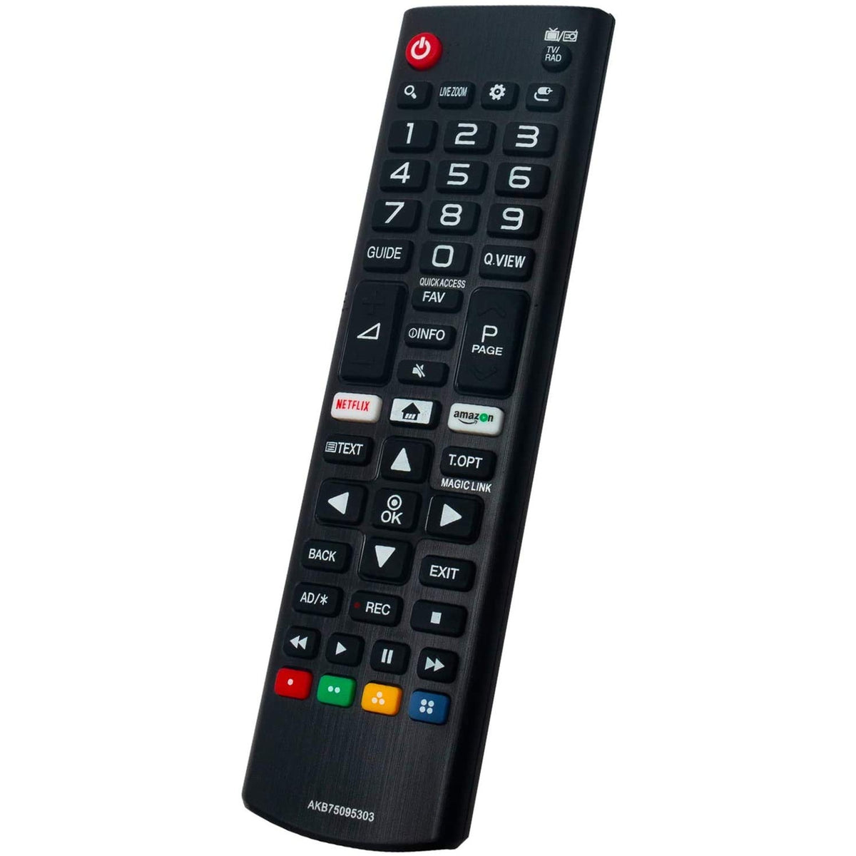 New AKB75095303 Replacement Remote Control fit for LG Smart LCD LED TV with Netflix Amazon App Keys 32LJ550D 32LJ550U 32LJ550Z 32LJ550D-TA 32LJ550U-TA 32LJ550Z-TA