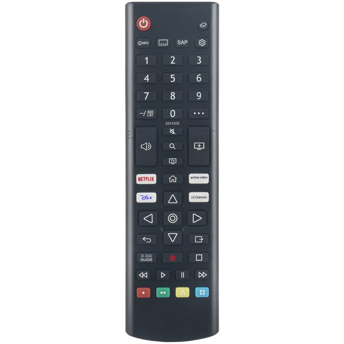 AKB76037601 Replaced Remote for LG Smart TV 70UP7070PUE 43UP7100ZUF 43UP7560AUD 55UP7100ZUF 55UP7560AUD 50UP7100ZUF 50UP7560AUD 65UP7100ZUF with DSY+,Prime Video,Netflix,Channel Buttons