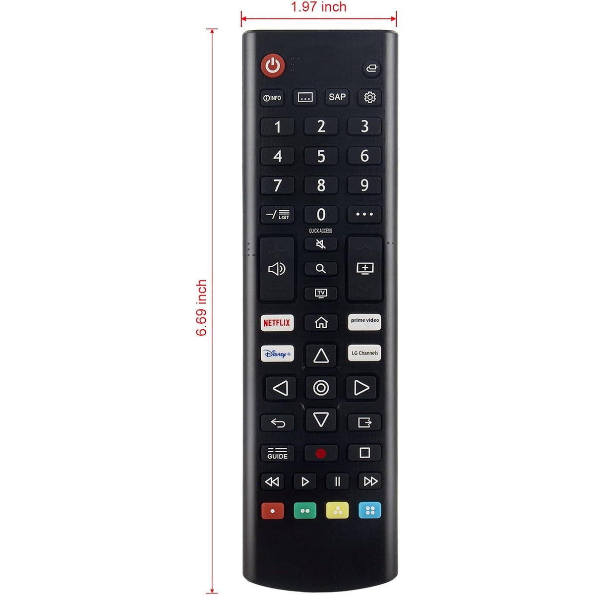 Besia Universal Remote for All LG Smart TV with DSY+,Netflix,Prime Video,Channel Buttons