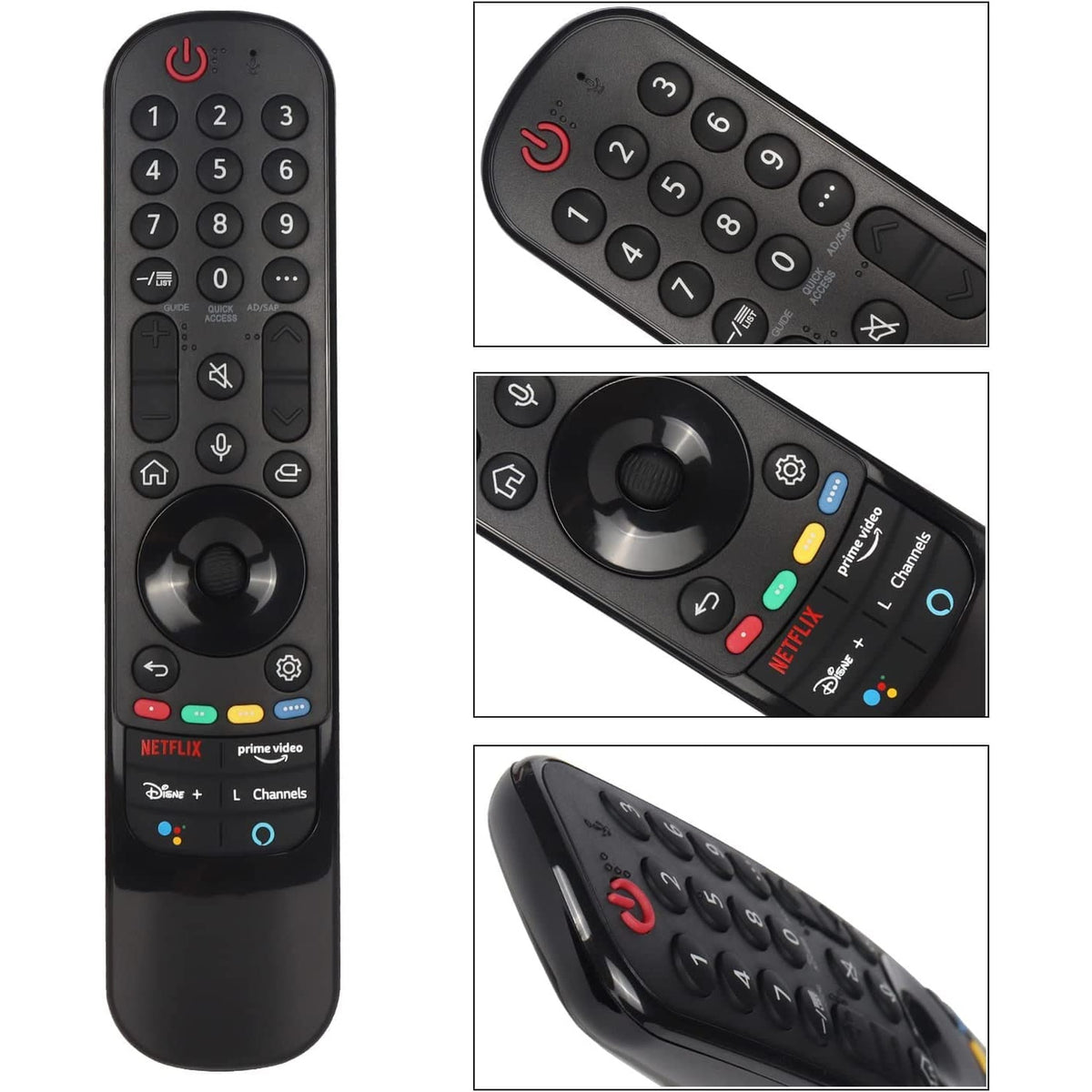 AN-MR21GA Infrared Remote Control Replacement for All LG Series Smart TV, Replaced AN-MR18BA AN-MR19BA AN-MR20GA AN-MR650A/B/G AN-MR600 AN-MR500 Controller [NO Voice Magic Pointer Function]