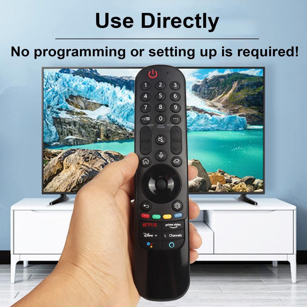 AN-MR21GA Infrared Remote Control Replacement for All LG Series Smart TV, Replaced AN-MR18BA AN-MR19BA AN-MR20GA AN-MR650A/B/G AN-MR600 AN-MR500 Controller [NO Voice Magic Pointer Function]