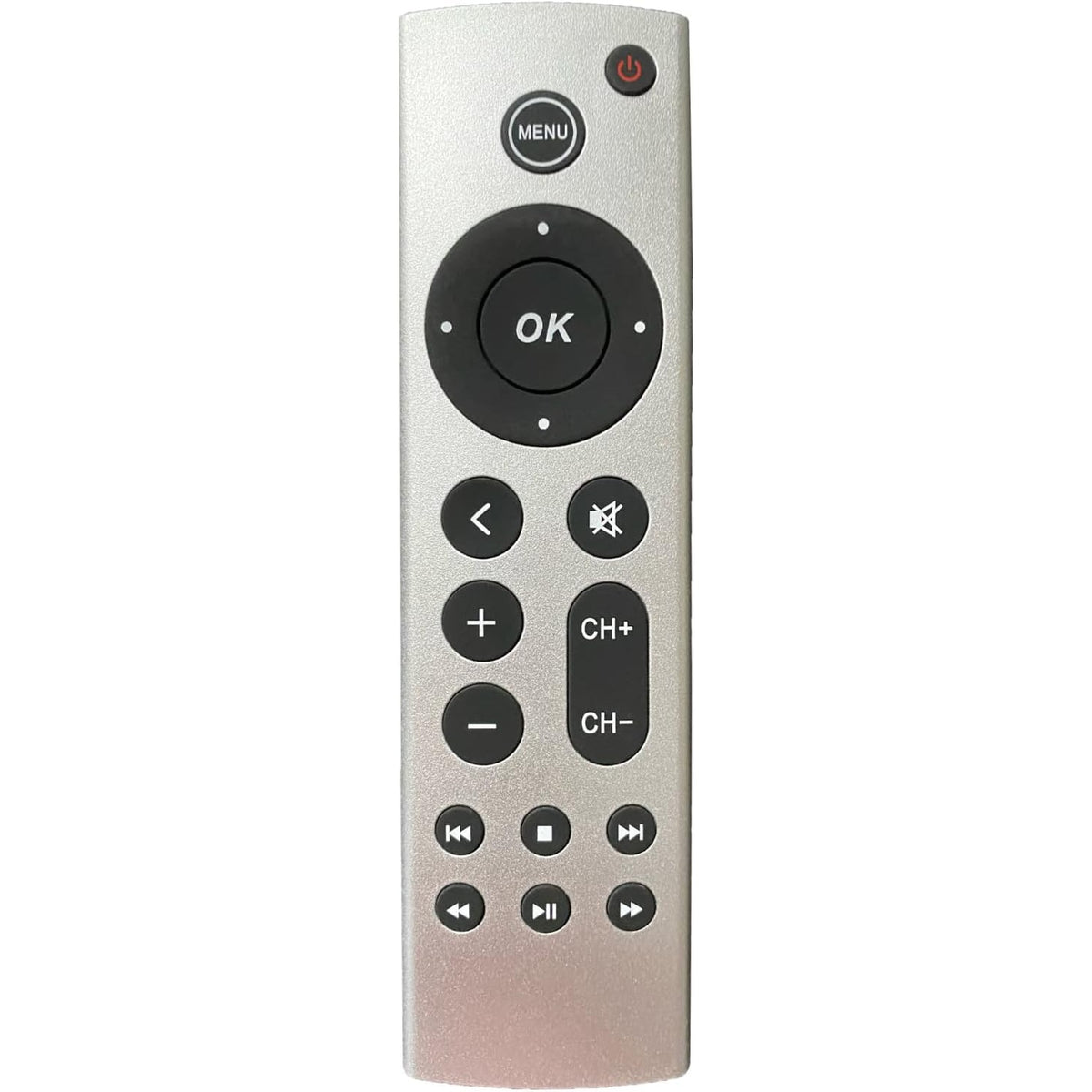 Universal Replacement Remote for Apple TV 4K/ HD, A2843 A2737 A2169 A1842 A1625 A1427 A1469 A1378 (No Voice), Compatible with Samsung, LG, Sony, Westinghouse, Insignia, Vizio, Toshiba TVs
