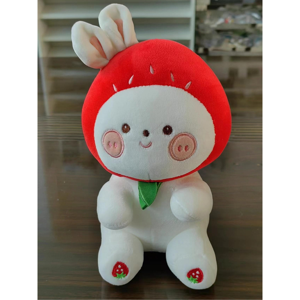 Besia Pair of Cute Avocado and Strawberry Sister Stuffed Plushies -Comfy Pillow Sleeping Toys for Kids - Ideal Gift for Birthday, Valentine's Day, Christmas 8.7"