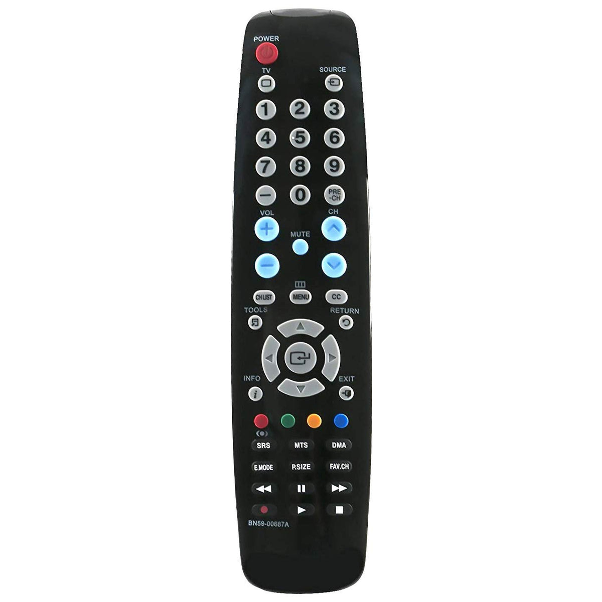New BN59-00687A Replaced Remote for Samsung TV LN40A450C1 PN50A510 LN32A450CD