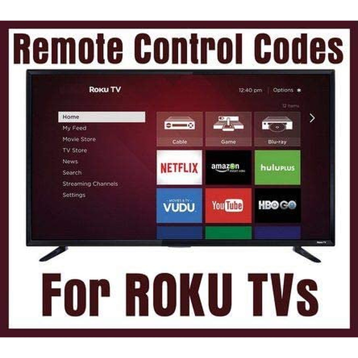 New Universal Remote for Roku TV (JVC/RCA/Philips/Element/LG/TCL and More), Box/Player/Express, Bose Wave I/II/III/IV and Apple 1/2/3 Generations [NOT for Roku Stick]