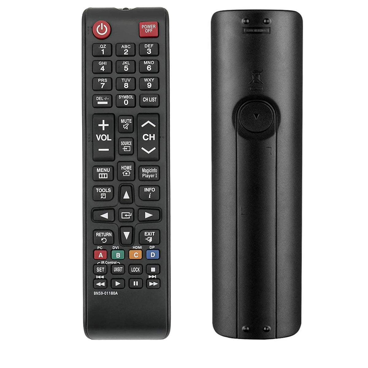 BN59-01180A Replaced Remote fit for Samsung LED TV TM1240A DH40D DH48D DH55D DM32D DM40D DM48D DC48E-M DC55E-M DC40E-H DC48E-H ED75E ML32E ML55E EM65E EM75E DC32E DC40E DC48E DC55E DC32E-M DC40E-M