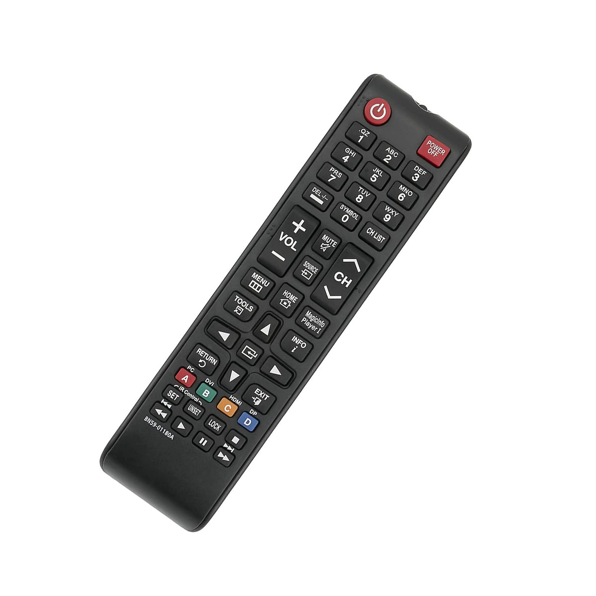 BN59-01180A Replaced Remote fit for Samsung LED TV TM1240A DH40D DH48D DH55D DM32D DM40D DM48D DC48E-M DC55E-M DC40E-H DC48E-H ED75E ML32E ML55E EM65E EM75E DC32E DC40E DC48E DC55E DC32E-M DC40E-M