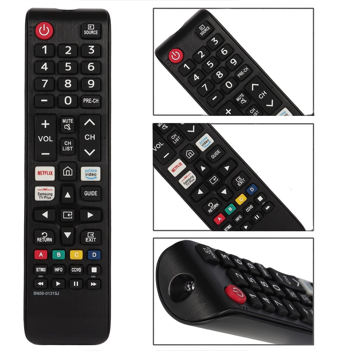 Replacement Remote BN59-01315J for Samsung Smart TV UN43TU7000F UN50TU7000F UN55TU7000F UN58TU7000F UN58TU700DF UN65TU7000F UN70TU7000F UN75TU7000F UN70TU700DF UN65TU700DF