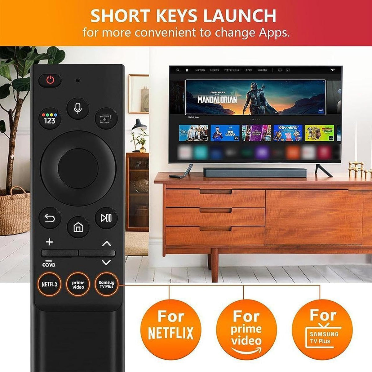 New BN59-01357A Voice Replacement Remote Control for Samsung Smart The Frame QLED 4K 8K Smart TV Sub TV QLED Series Q60A Q70A Q80A QN85A QN90A QN800A QN900A BN59-01357B BN59-01357C BN59-01357P