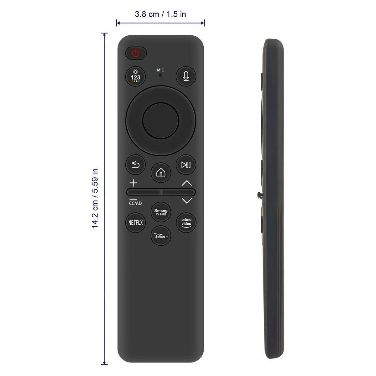 Replacement for Samsung-TV-Remote-Control,BN59-01432A Rechargeable-Voice-Remote Compatible Samsung Frame Crystal Solar UHD Neo QLED OLED Serie Smart TVs
