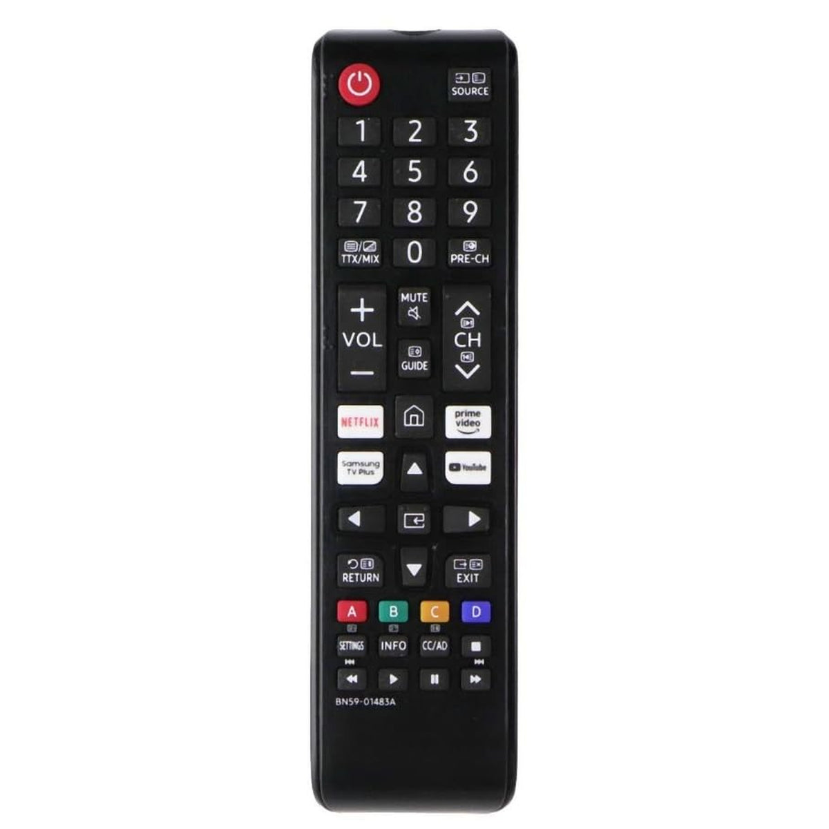 Besia Remote Control (BN59-01483A) fit for All Samsung Smart TV/LED/LCD with Netflix/Prime Video/YouTube Hotkeys