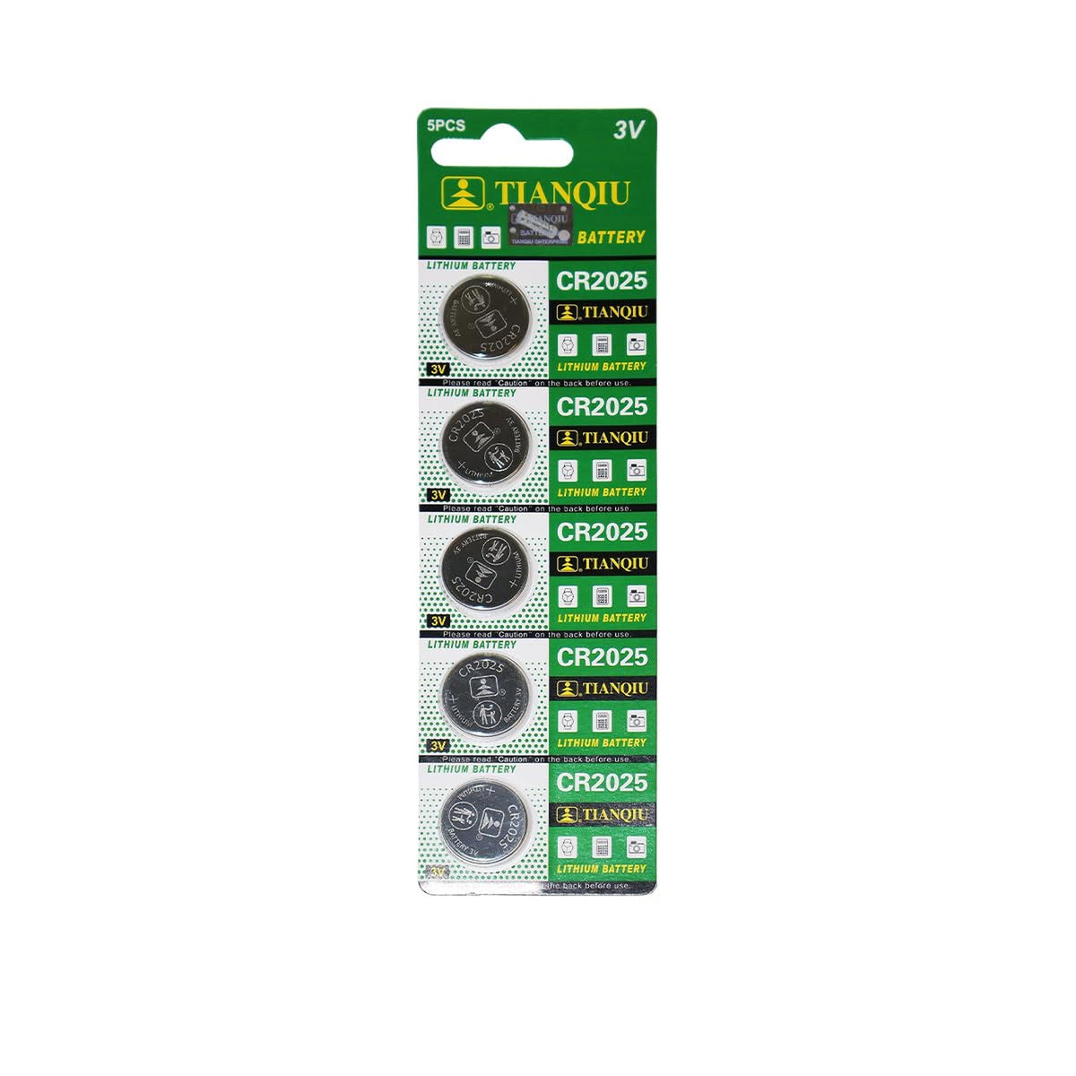 Besia CR2025 button  Batteries with Power Boost Ingredients, 5PCS BUTTON Battery with Long-Lasting Power, BUTTON Battery for Household and Office Device