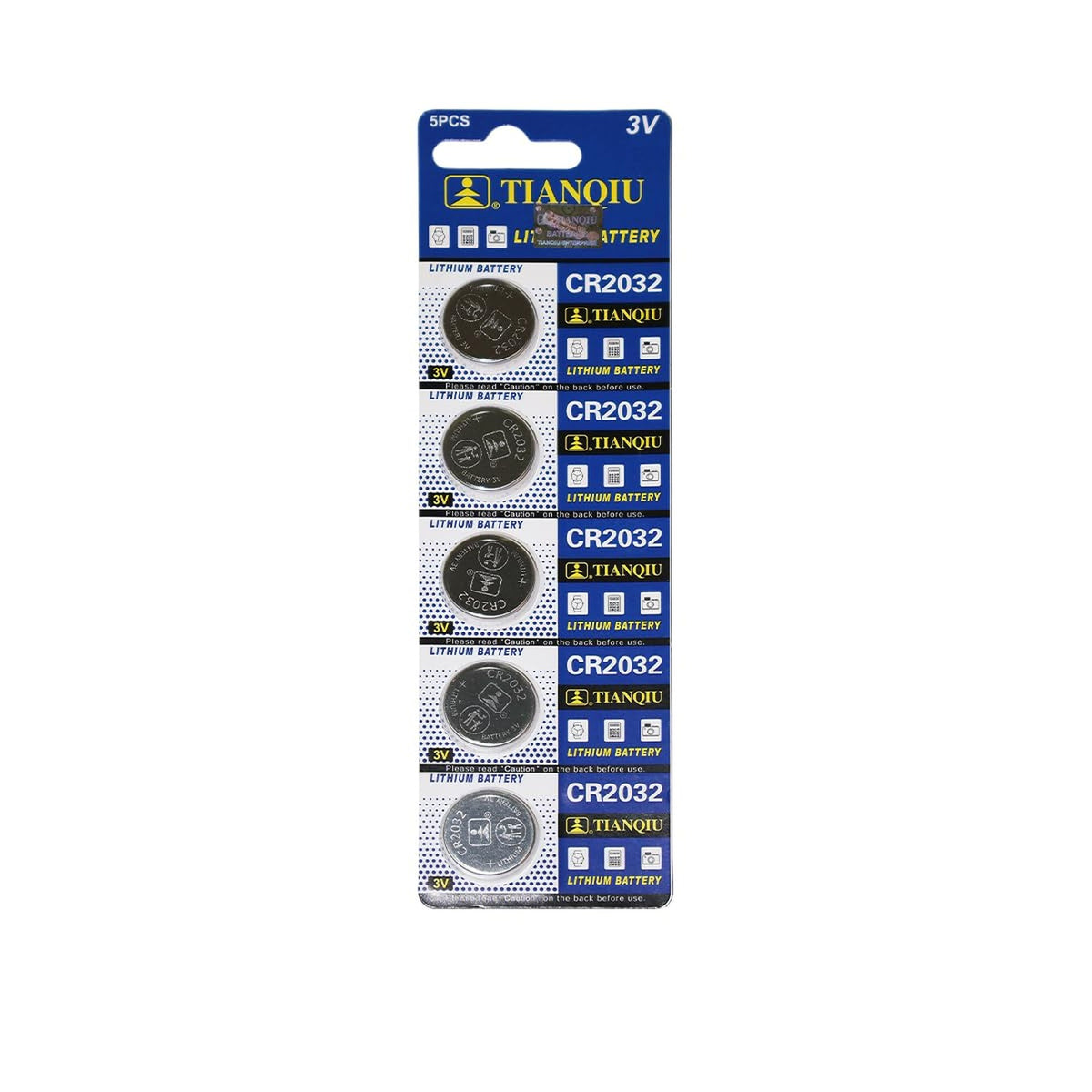 Besia CR2032 3V BUTTON Batteries with Power Boost Ingredients, 5 PCS Battery with Long-Lasting Power, BUTTON Battery for Household and Office Device