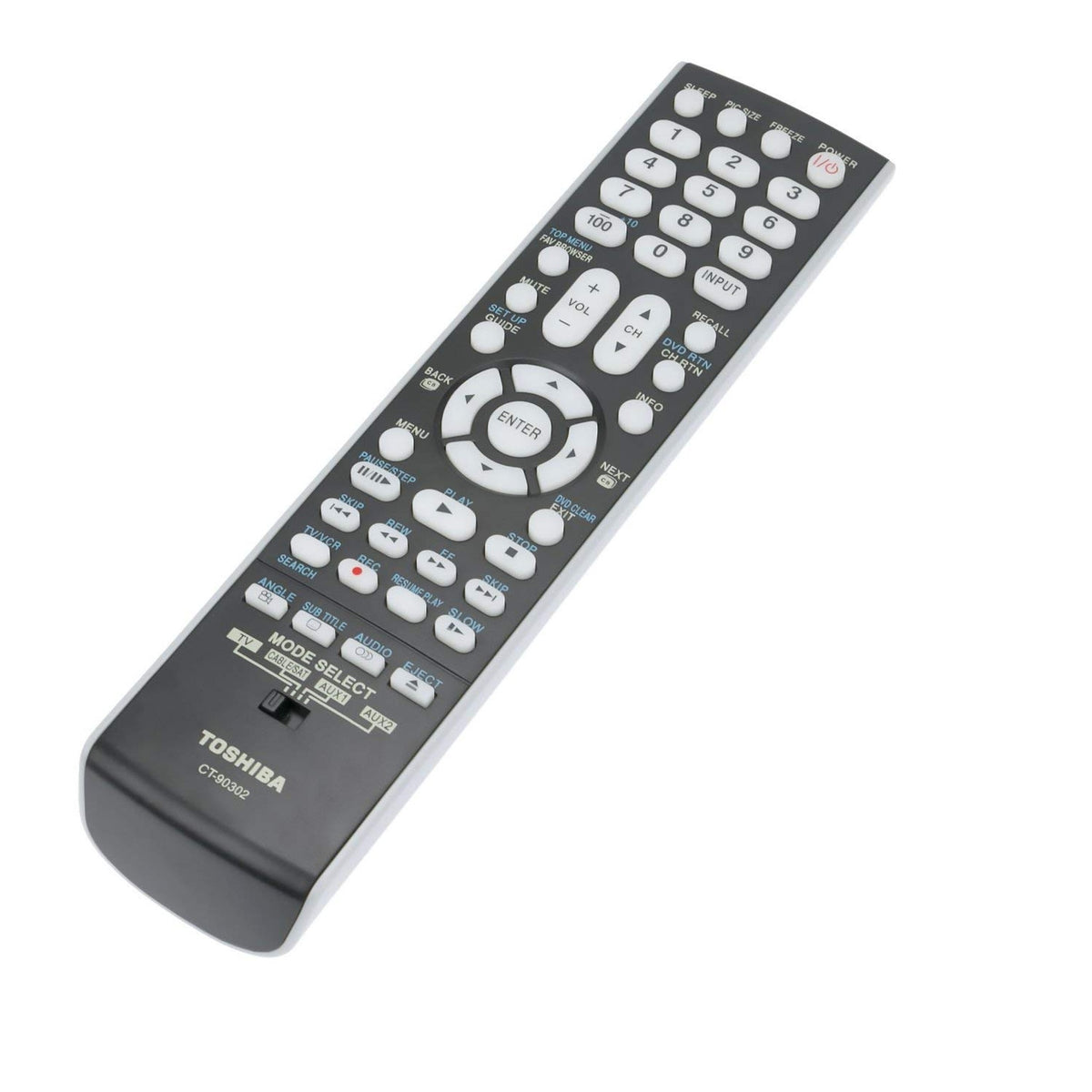 New CT-90302 Replace Remote Control CT90302 fit for Toshiba LCD LED TV 22AV500 22AV500U 37CV510U 40G300U3 32RV530U 40" LCD 42RV530 42RV530U 55G300 55G300U Replacement IR Controller