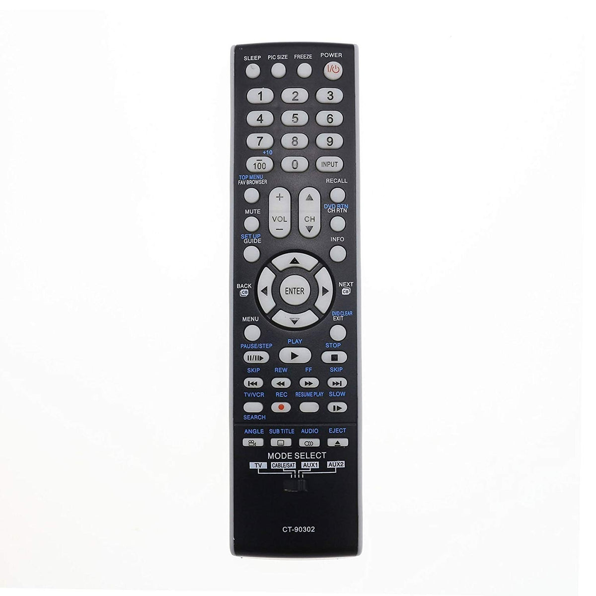 New CT-90302 Replace Remote Control CT90302 fit for Toshiba LCD LED TV 22AV500 22AV500U 37CV510U 40G300U3 32RV530U 40" LCD 42RV530 42RV530U 55G300 55G300U Replacement IR Controller
