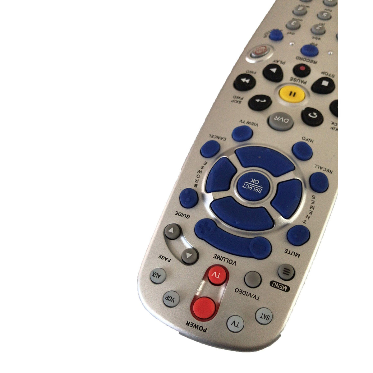 New Replacement Remote Control for Dish Network 5.0 IR Replacement Remote Control 118575 TV1 with TV VCR AUX